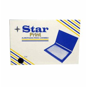 Almofada para Carimbo N4 Preta 001CPT Star print - UN