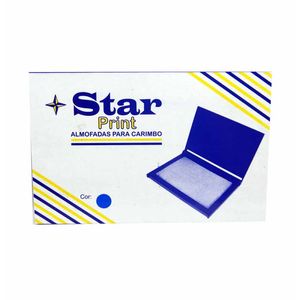 Almofada para Carimbo N4 Azul 001CAZ Star print - UN