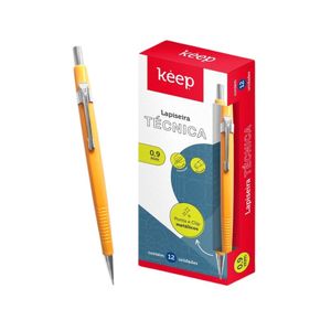 Lapiseira 0,9mm Técnica Amarela EI108 Keep - 12UN
