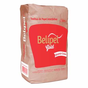 Papel Toalha Interfolha Branco 20,5x20 Gold B1 2838 Belipel - 850FLS