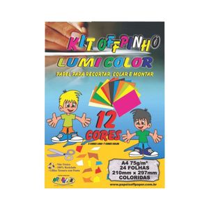 Papel Criativo Lumi A4 75g/m² Offipinho 10571 Off paper - 24FL
