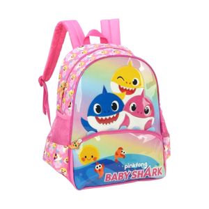 Mochila Infantil Baby Shark Pink IS39001BS Luxcel - UN