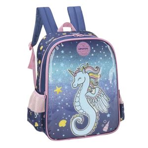 Mochila Infantil Up4you Azul Cavalo Marinho IS39391UP Luxcel - UN