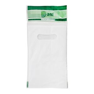 Sacola TNT 14x23 com Alça Boca de Palhaço Branco 0141 Dani - 10UN