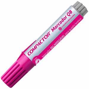 Pincel Marcador para Quadro Branco Recarregável Rosa 0014 Compactor - 12UN