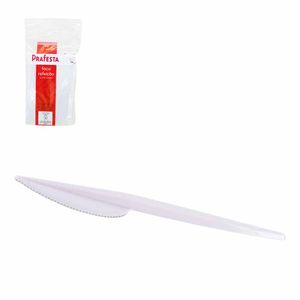 Faca Descartável Premium Branco 7054 Prafesta - 50UN