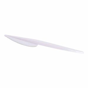 Faca Descartável Premium Branco 7054 Prafesta - 50UN