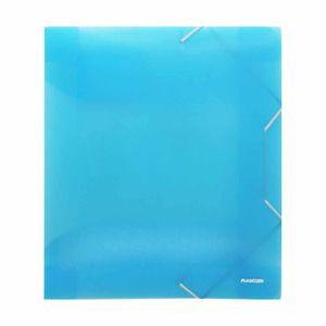 Pasta Plástica Aba Elástica A40 4cm Neon Azul 1300 Plascony - UN