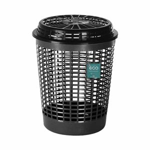 Cesto para Roupas 55 Litros Telado Preto 8990 Plasvale - UN