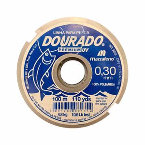 Linha Nylon 0.30mm Premium 100m Branco 1B030 Dourado - UN