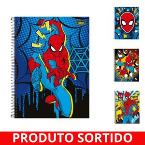 Caderno Universitário 1x1 80 Folhas Capa Dura Spider Man 367001 Tilibra - 4UN