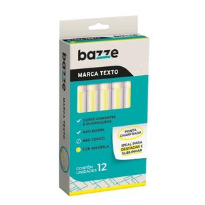 Caneta Marca Texto Amarelo 7947 Bazze - 12UN