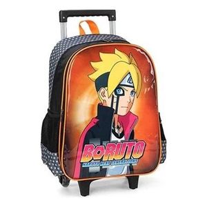 Mochila de Rodinhas Boruto Laranja IC39612BR Luxcel - UN