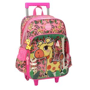 Mochila de Rodinhas Up4you Pink Girafa IC39942UP Luxcel - UN