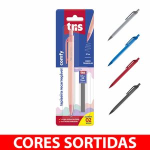 Lapiseira + Grafite 0,7mm Comfy Sortido 606019 Tris - 2UN