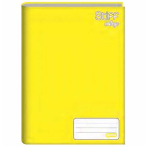 Caderno Universitário 96 Folhas Sem Pauta Stiff Amarelo 55296 Jandaia - 5UN