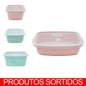 Pote Plástico Retangular com Tampa Sortido SR10/35 Sanremo - UN