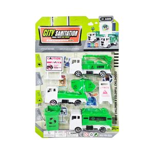 Brinquedo kit limpeza Trânsito 24099 Super99 - 6PCS