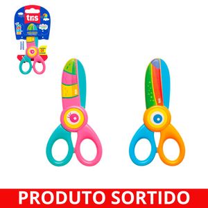 Tesoura Plástica Escolar 13cm Nhac 903113 Tris - UN