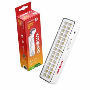 Luminária Emergência Recarregável 30Leds 987A Ourolux - UN