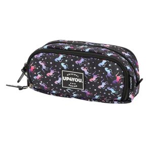Estojo Escolar Triplo Up4you Preto ET55060UP Luxcel - UN