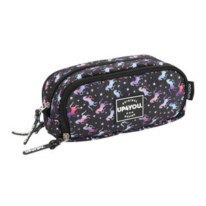 Estojo Escolar Triplo Up4you Preto ET55060UP Luxcel - UN