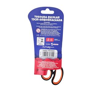 Tesoura Escolar Inox 13cm Cabo Plástico FE141203 Futuro - UN