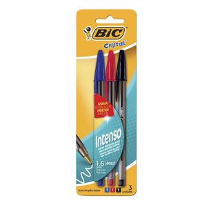Caneta Esferográfica Bic Cristal 1.6mm Cores 2012 Bic - 3UN