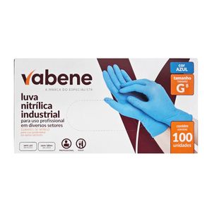 Luva Nitrílica G Azul 3077 Vabene - 100UN