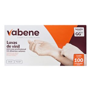 Luva de Vinil sem Pó GG 1423IND Vabene - 100UN