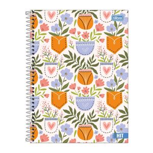 Caderno Universitário 10x1 160 Folhas Capa Dura Hit Feminino 7031 Tilibra - 4UN