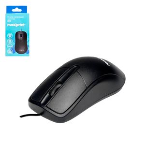 Mouse USB 1200DPI Officeeasy Preto 0154 Maxprint - UN