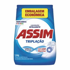 Sabao em Pó Triplação 1,6kg 2390 Assim - UN