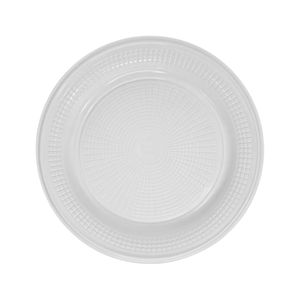 Prato Descartável 22cm Raso Branco 7710 Trik trik - 10UN