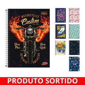 Caderno Espiral Capa Dura 1/4 96 Folhas D+ 140490 Tilibra - 4UN