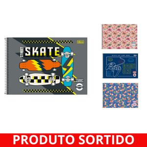 Caderno de Cartografia Milimetrado Pepper 80 Folhas Sortido 234028 Tilibra - 4UN