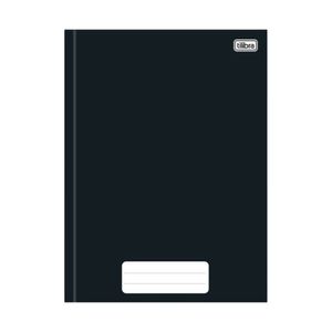 Caderno Capa Dura Universitário 80 Folhas Pepper Preto 236781 Tilibra - 5UN