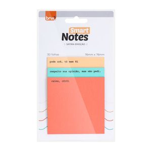 Bloco Adesivo 76x76mm Sátira Emoção BA8010 Brw - 3UN