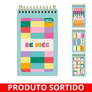 Caderneta Espiral Flexível 1/8 60 Folhas Be Nice 3825 Tilibra - UN