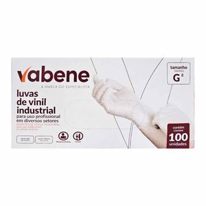 Luva de Vinil sem Pó G 1422IND Vabene - 100UN
