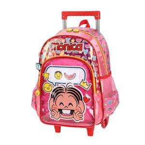 Mochila de Rodinhas turma da Mônica Pink IC39722MN Luxcel - UN