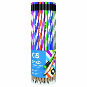Lápis Preto HB com Borracha Spiro 763900 Cis - 48UN