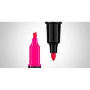 Kit Caneta Marca Texto Fluorescente Ponta Dupla CA2021 Brw - 4UN