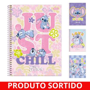 Caderno Universitário 10x1 160 Folhas Capa Dura Stitch 5246 Foroni - 4UN