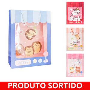 Sacola para Presente 23x18cm Sortida 6035 Amigold - UN