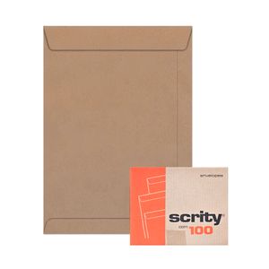 Envelope Kraft Natural 176x250mm 80g 0230 Scrity - 100UN