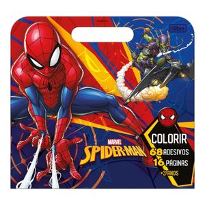 Álbum Maleta para Colorir Spider 8 Folhas Sortido 304573 Tilibra - UN