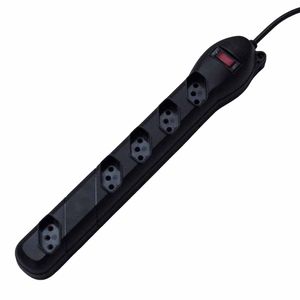 Filtro de Linha 5 Tomadas Bivolt Preto QFL5 Qualitronix - UN