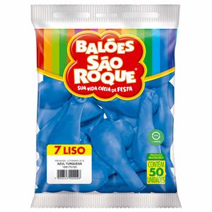 Bola de Soprar Nº 7 Azul Turquesa 5150 São roque - 50UN