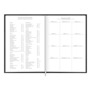 Agenda Torino Capa Courvin 2025 Preta 129143 Tilibra - UN